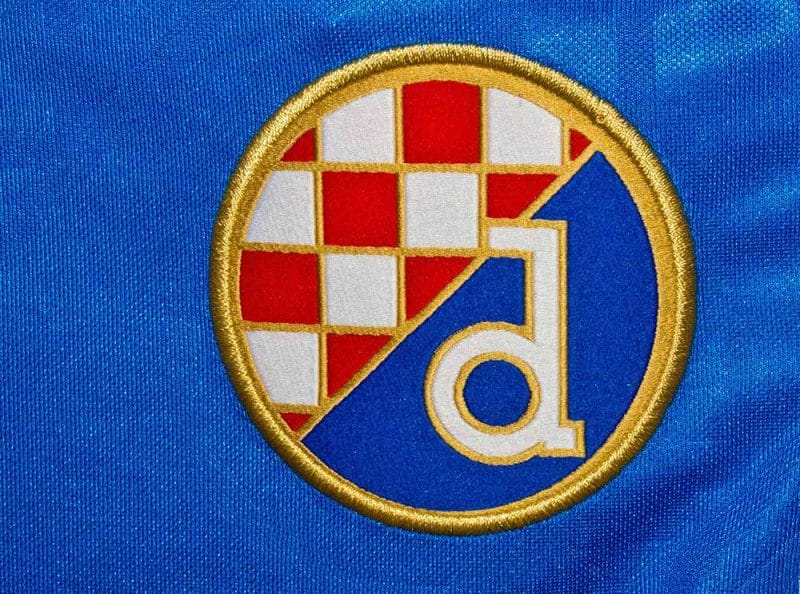 Croatian football club Dinamo Zagreb sign on game jersey ,product shot