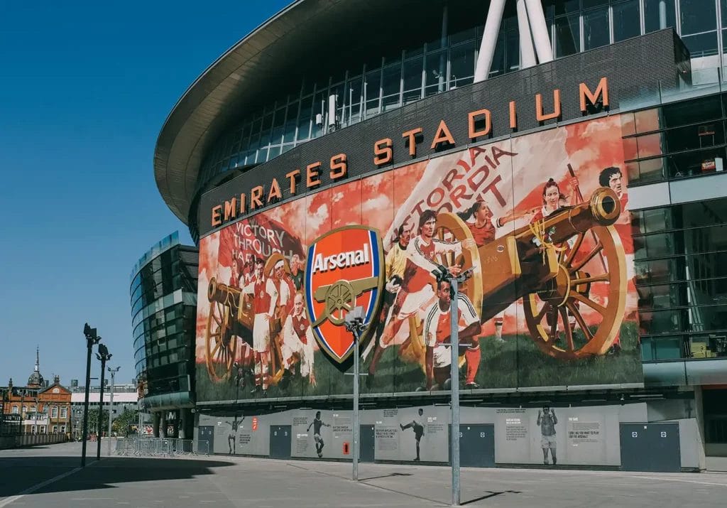 The Emirates Stadium of Arsenal Football Club